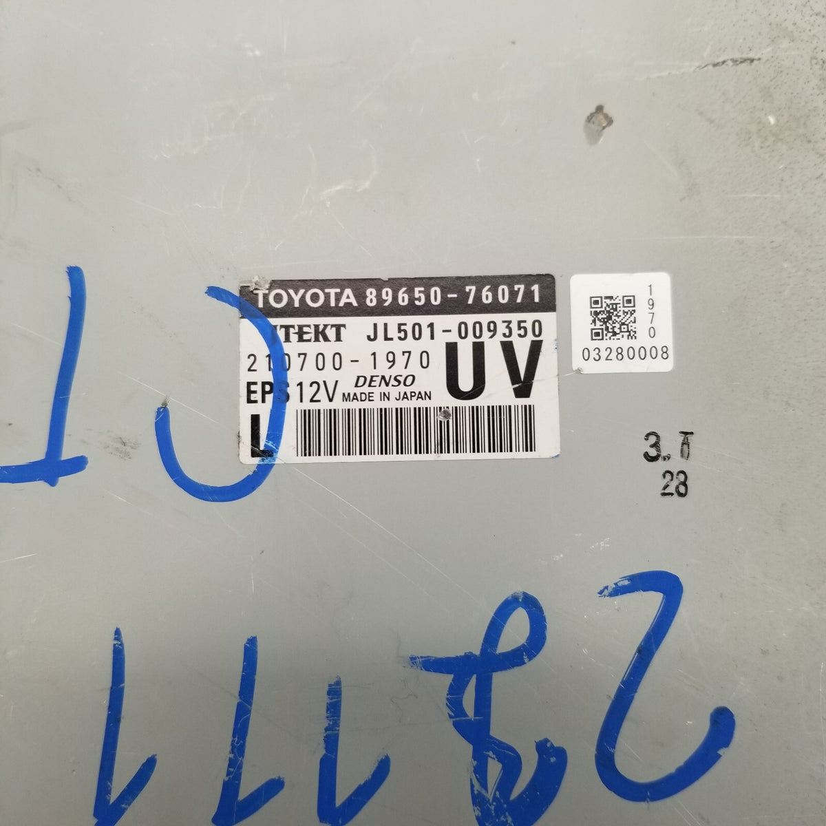 2016 2017 Lexus CT200H Power Steering Control Module 8965076071