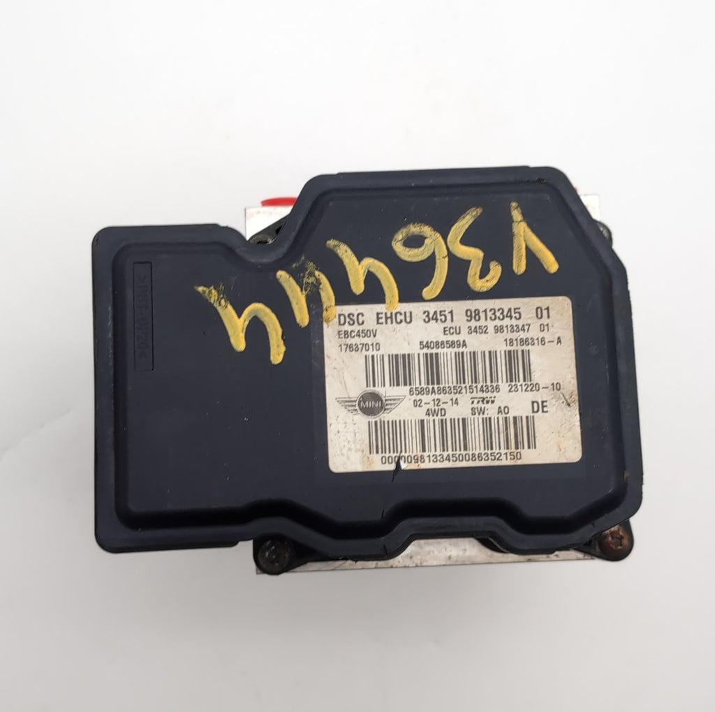 2014 2015 2016 Mini Cooper Countryman ABS Anti Lock Brake Pump Control 9813345
