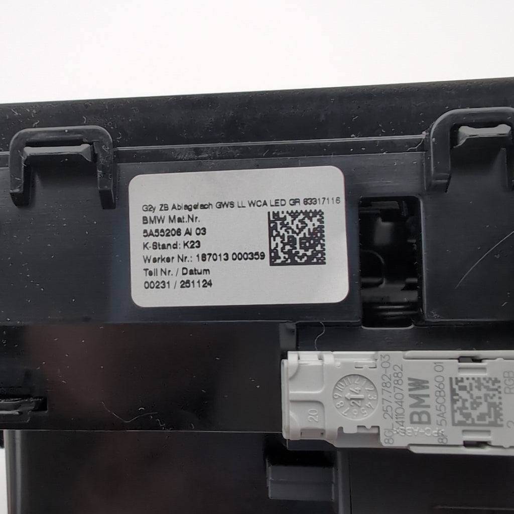 2022- 2025 BMW G42 230I FRONT CENTER CONSOLE STORAGE TRIM PANEL OEM 5A55206
