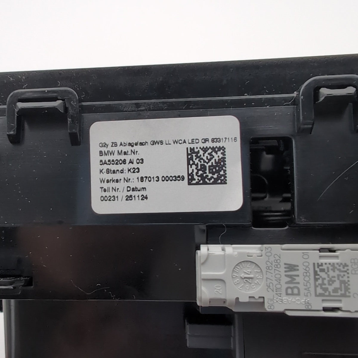 2022- 2025 BMW G42 230I FRONT CENTER CONSOLE STORAGE TRIM PANEL OEM 5A55206