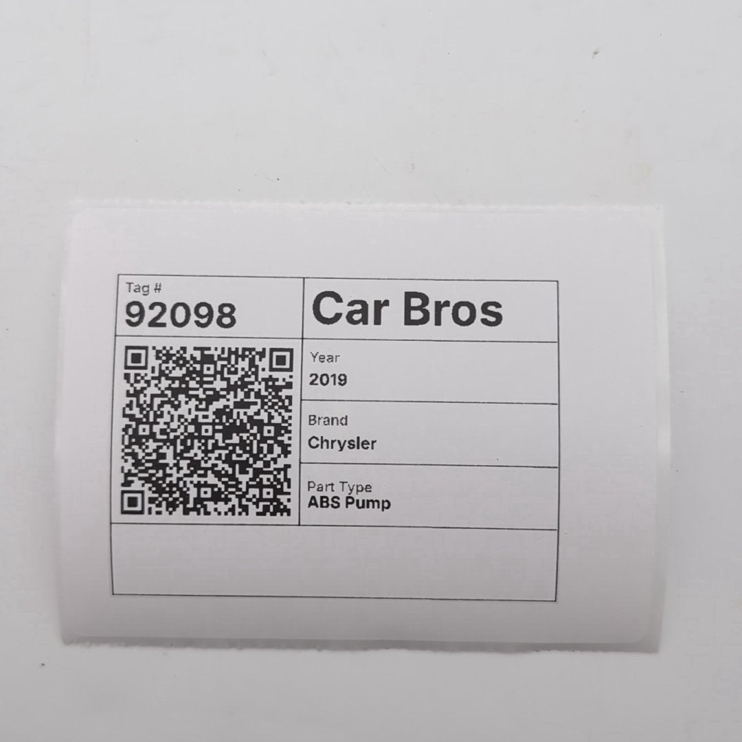 2019 2020 Chrysler Pacifica ABS Anti Lock Brake Pump 68397393AA