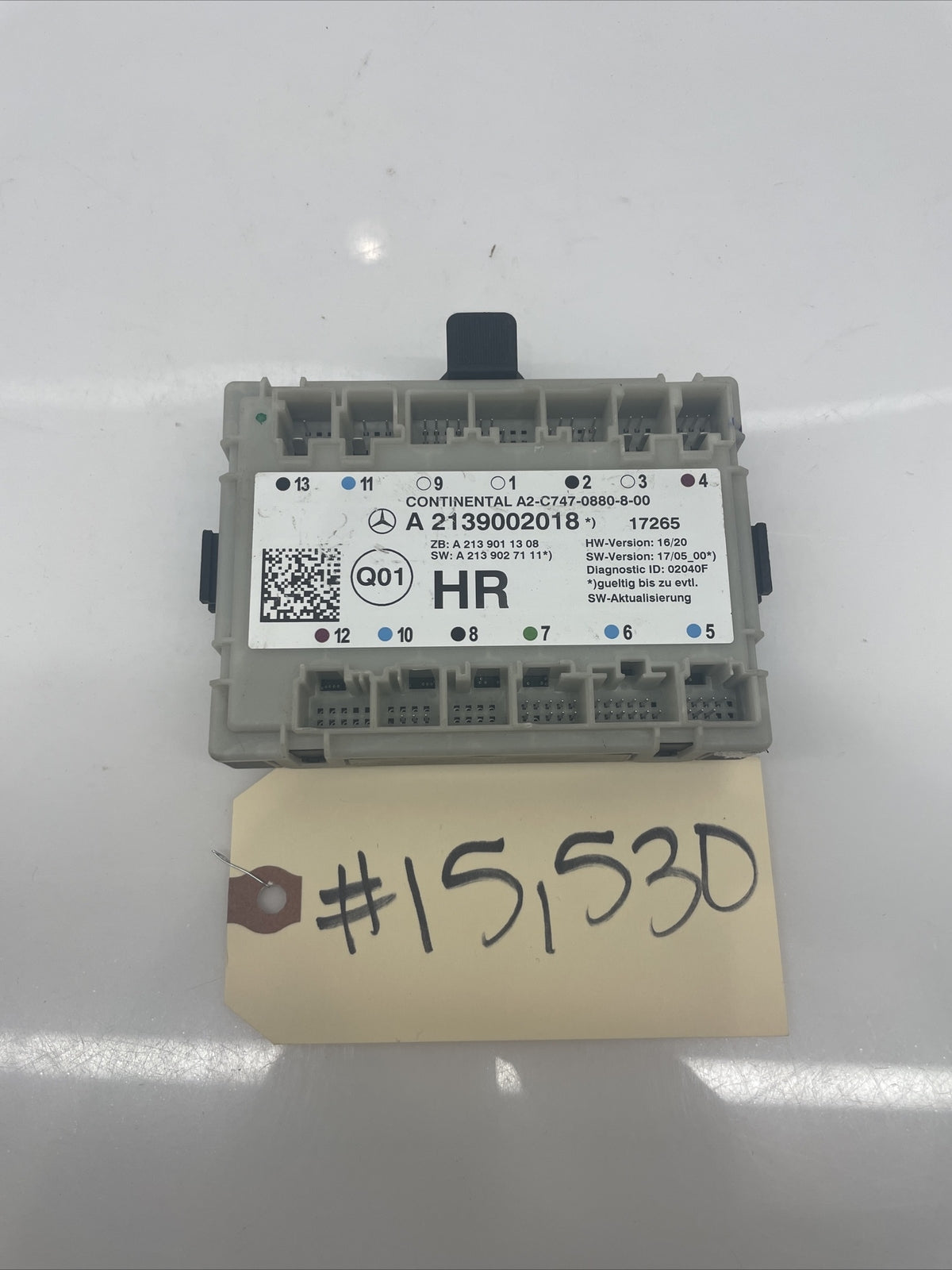 2018 W222 Mercedes S560 S450 Rear Right Passenger Door Control Module 2139002018