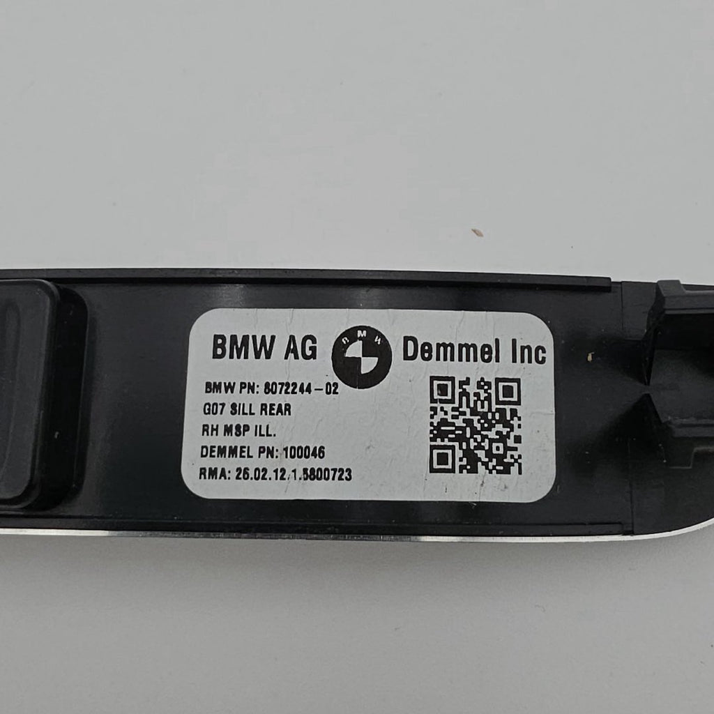 2025 2026 BMW X7 M60i Front Rear Door Sill Scuff Plate 5A60665 8072244 8072243