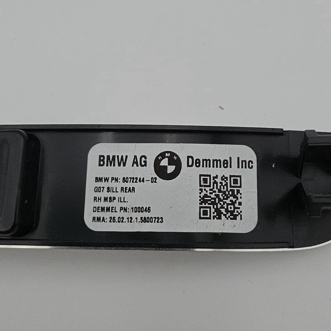 2025 2026 BMW X7 M60i Front Rear Door Sill Scuff Plate 5A60665 8072244 8072243