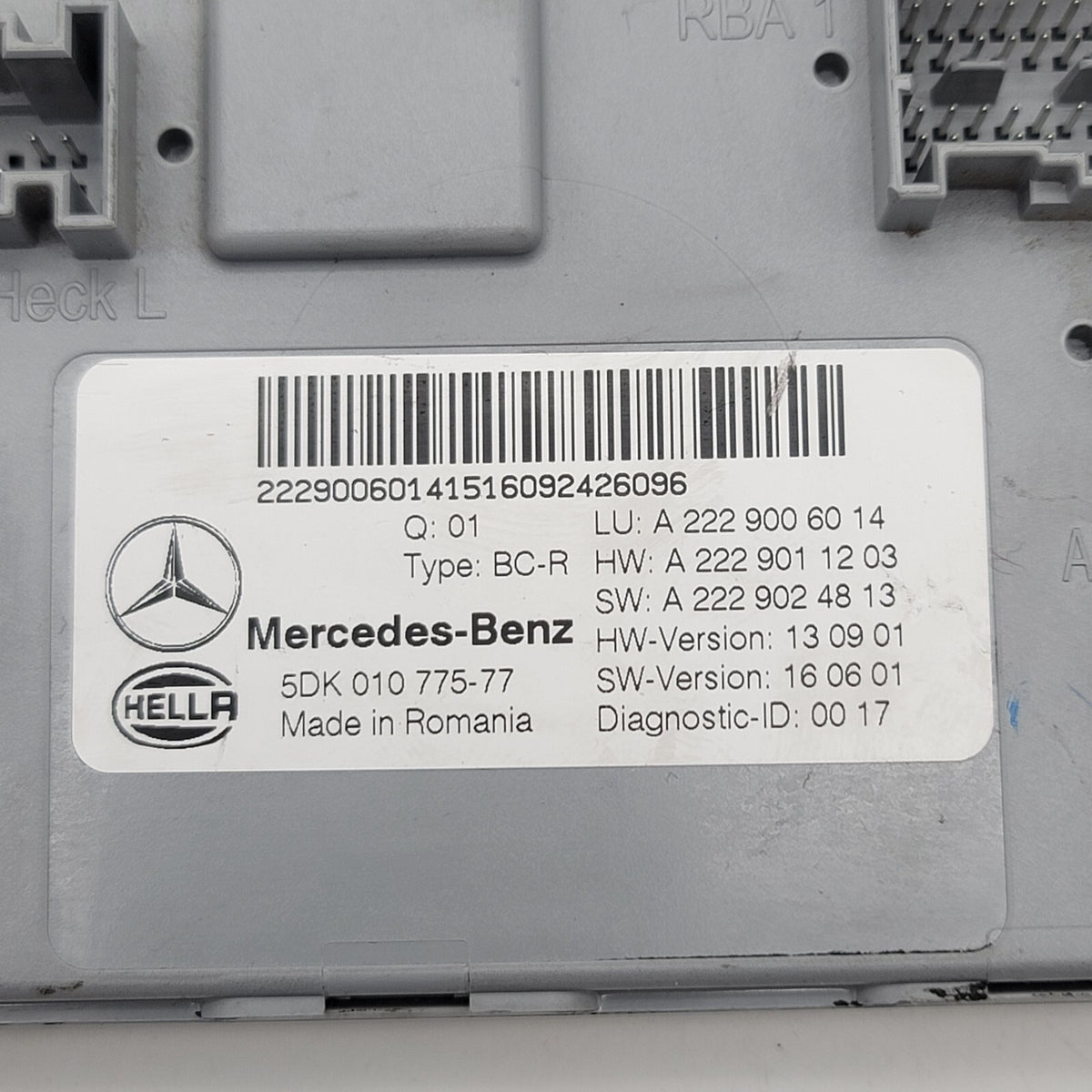MERCEDES X253 W205 GLC63 GLC43 GLC300 SAM CONTROL MODULE UNIT OEM