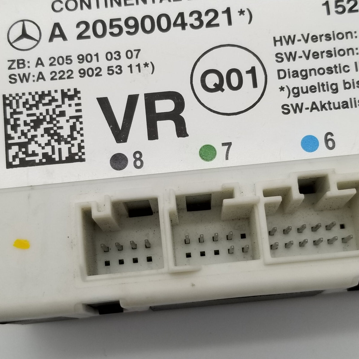 OEM Mercedes Benz W205 2015 Front Right Door Control Unit Module A2059004321