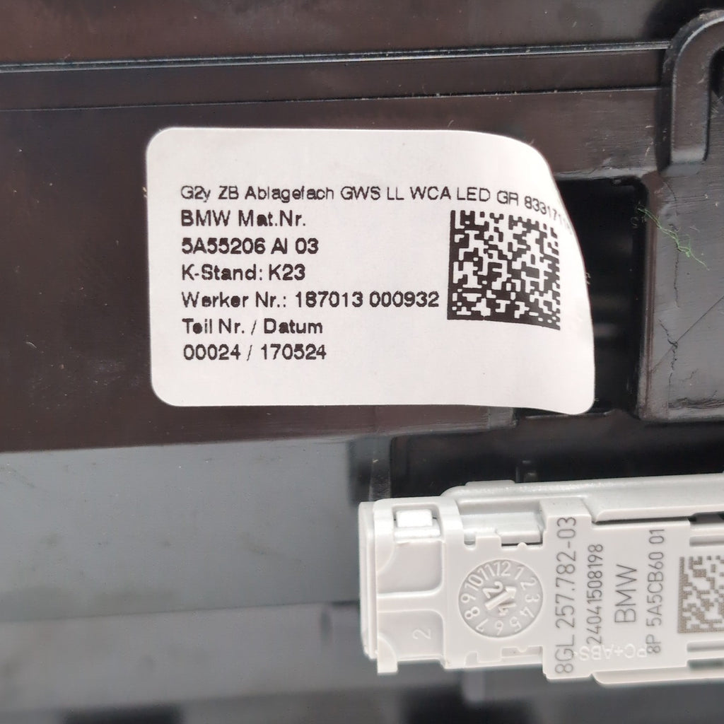 2022-2024 BMW i4 430i M440i G26 CENTER CONSOLE STORAGE COMPARTMENT BIN TRAY OEM