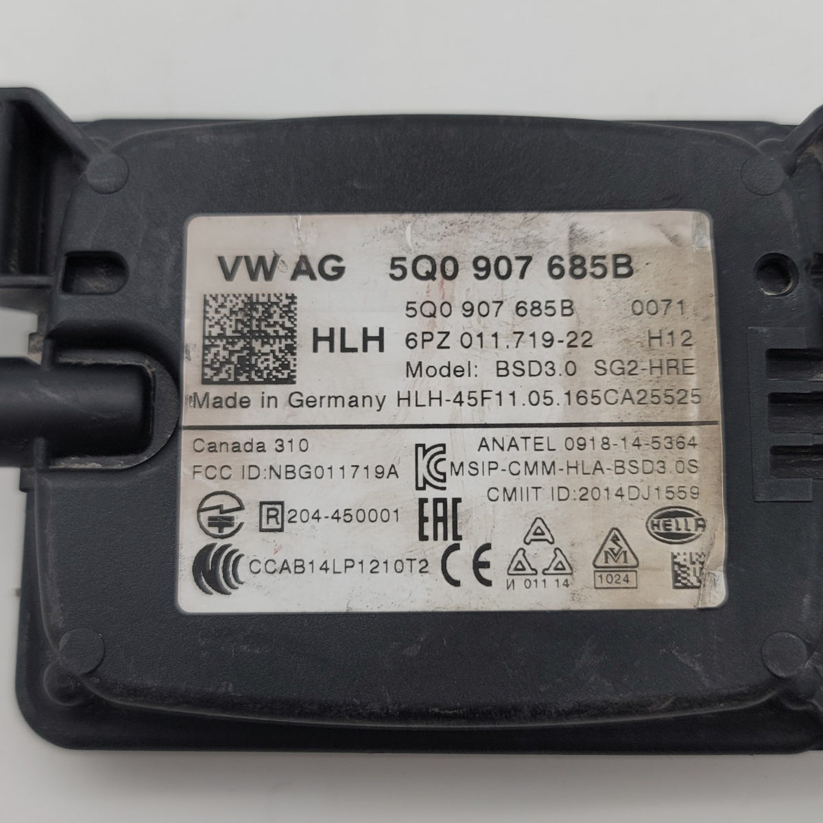 2016 2017 2018 2019 VW PASSAT LEFT DRIVER SIDE BLIND SPOT RADAR SENSOR MODULE