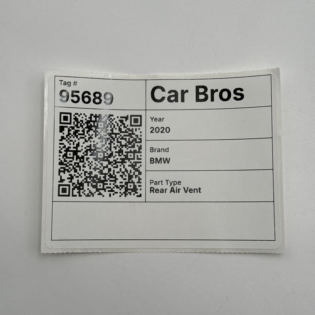 2019 - 2023 BMW 330i M340i G20 Rear AC Heater Air Vent 6806814