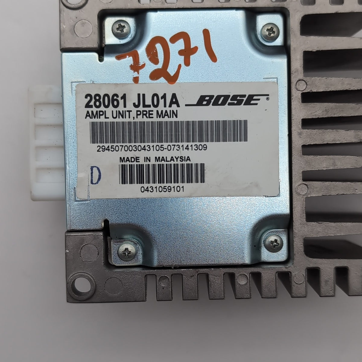2008 2009 Infiniti G37 Bose Pre-Main Amplifier 28061-JL01A