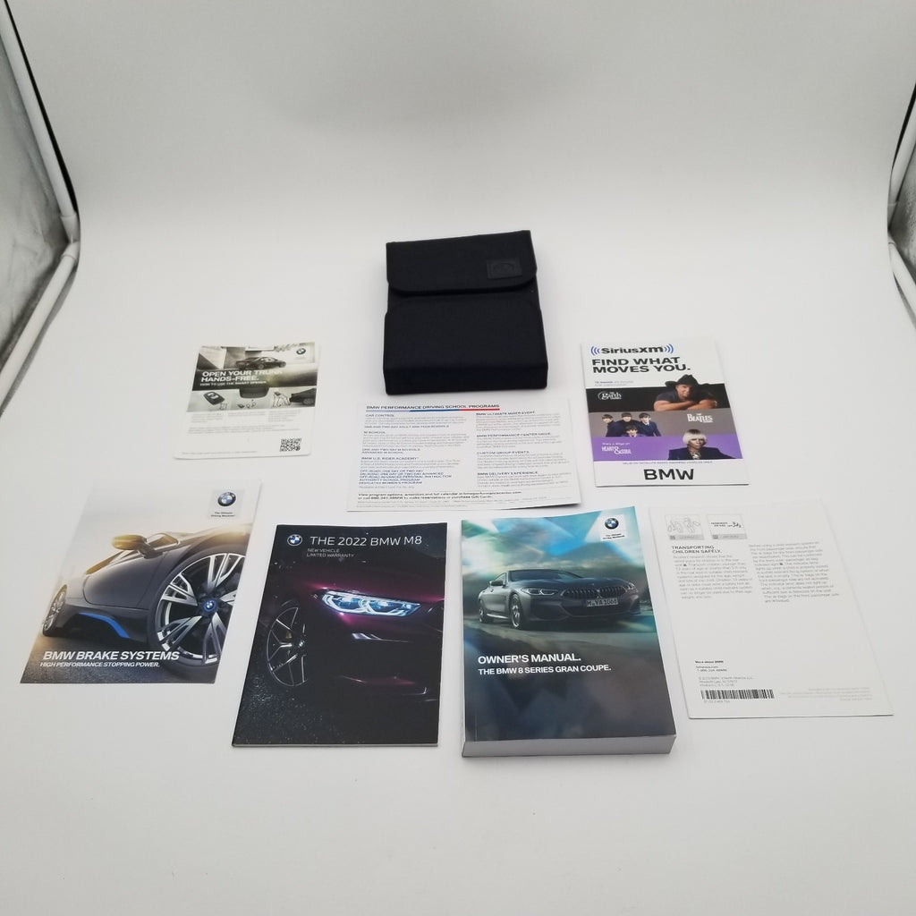 2022 BMW 8 Series Gran Coupe 840i Owners Manual Set Kit with Case OEM 5A2CC96