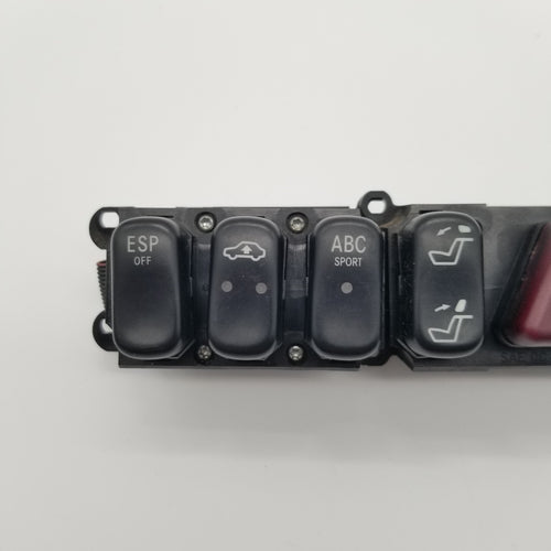 00 01 02 Mercedes W215 CL600 Dashboard Hazard Light Switch Panel 2158208410 Oem