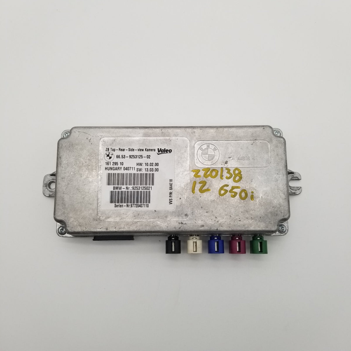 BMW F01 F06 F10 F30 VALEO TOP REAR SIDE VIEW CAMERA CONTROL MODULE UNIT OEM