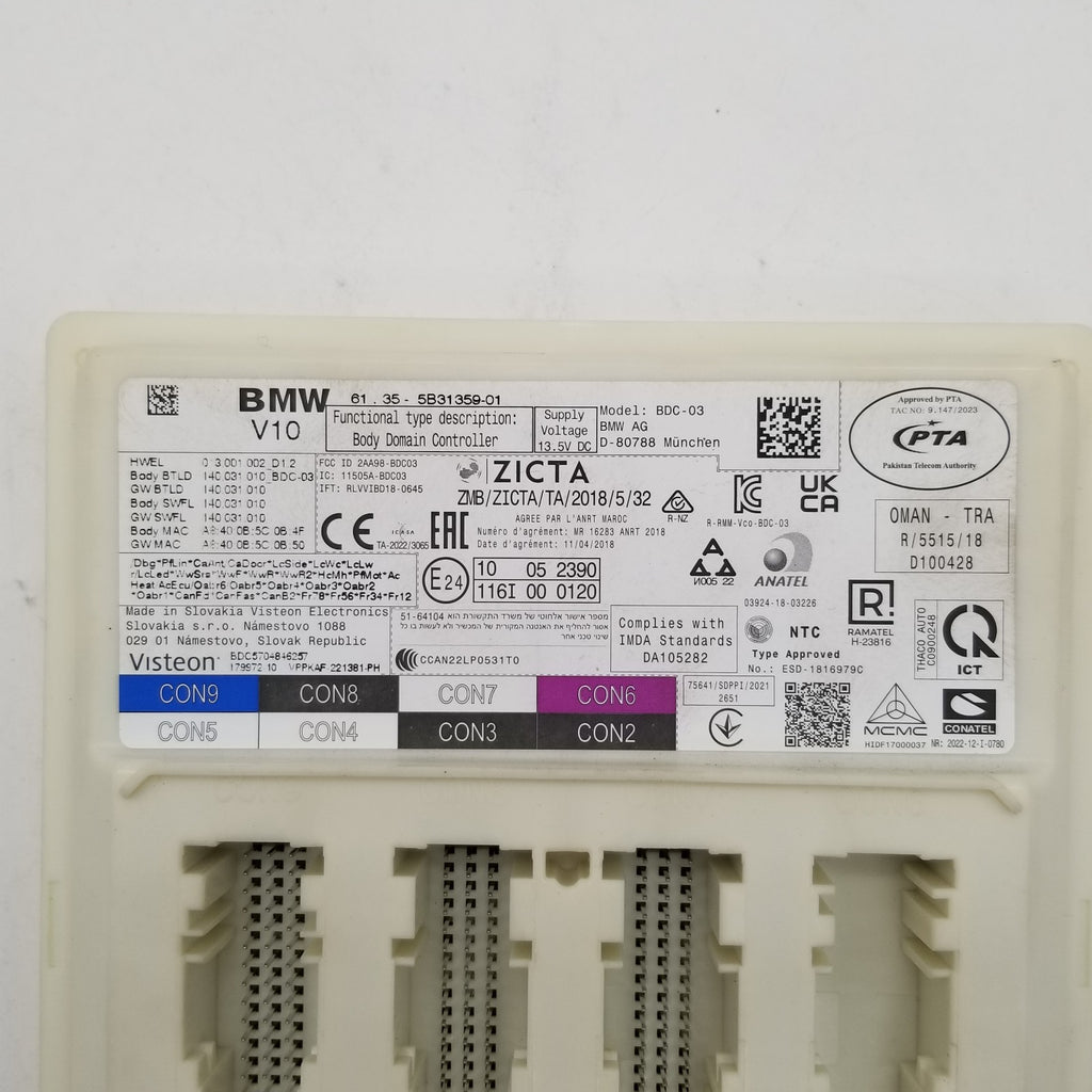 BMW G01 G05 G15 G20 G22 G30 G42 M3 M4 Body Domain Controller Fuse Module 5B31359