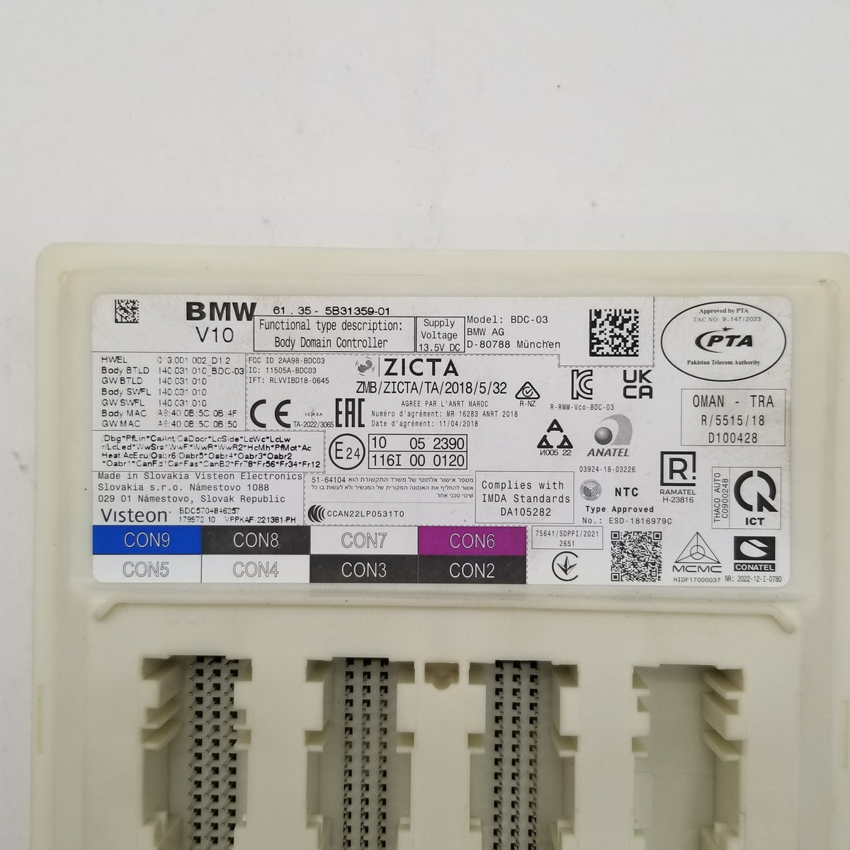 BMW G01 G05 G15 G20 G22 G30 G42 M3 M4 Body Domain Controller Fuse Module 5B31359