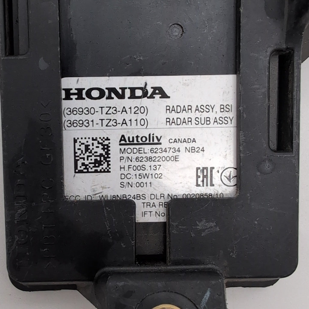 2015 2016 2017 Acura TLX Rear Right Blind Spot Radar Sensor OEM 36930-TZ3-A120