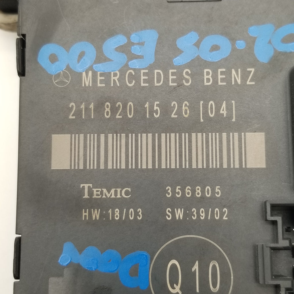 2003-2009 Fits Mercedes W211 E320 E500 Rear Left Driver Side Door Control Module