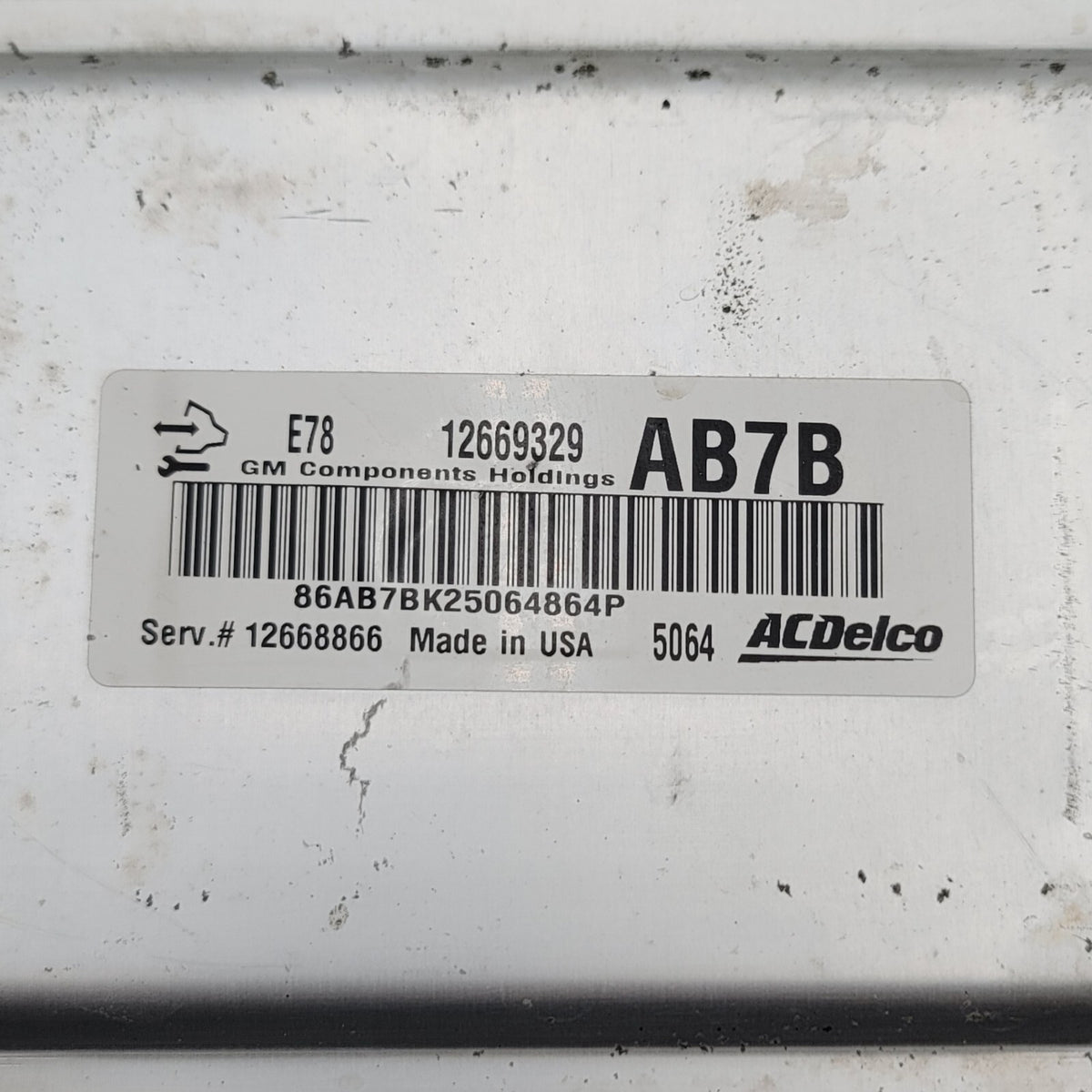2013 2014 2015 2016 Buick Encore ENGINE COMPUTER BRAIN BOX ECU ECM 12669329