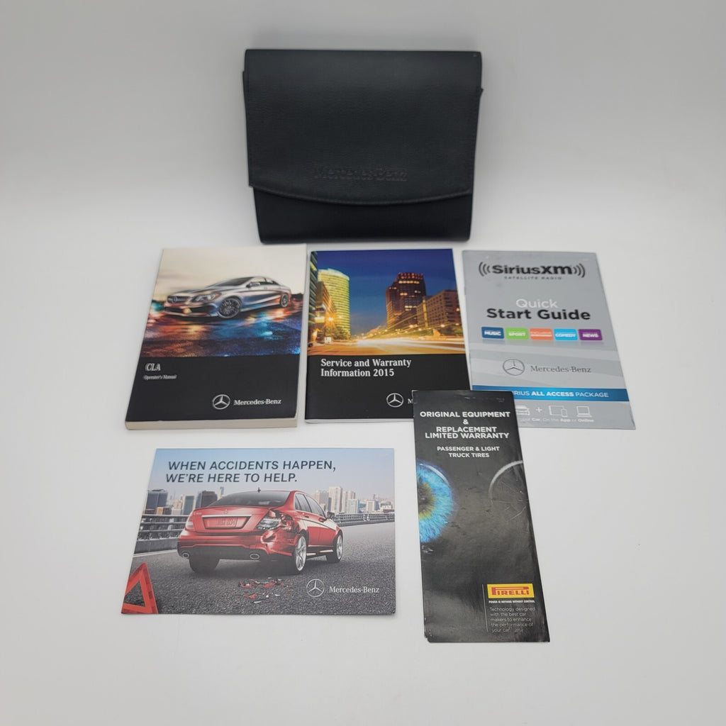 2015 Mercedes-Benz CLA Owners Manual Set With Case Book