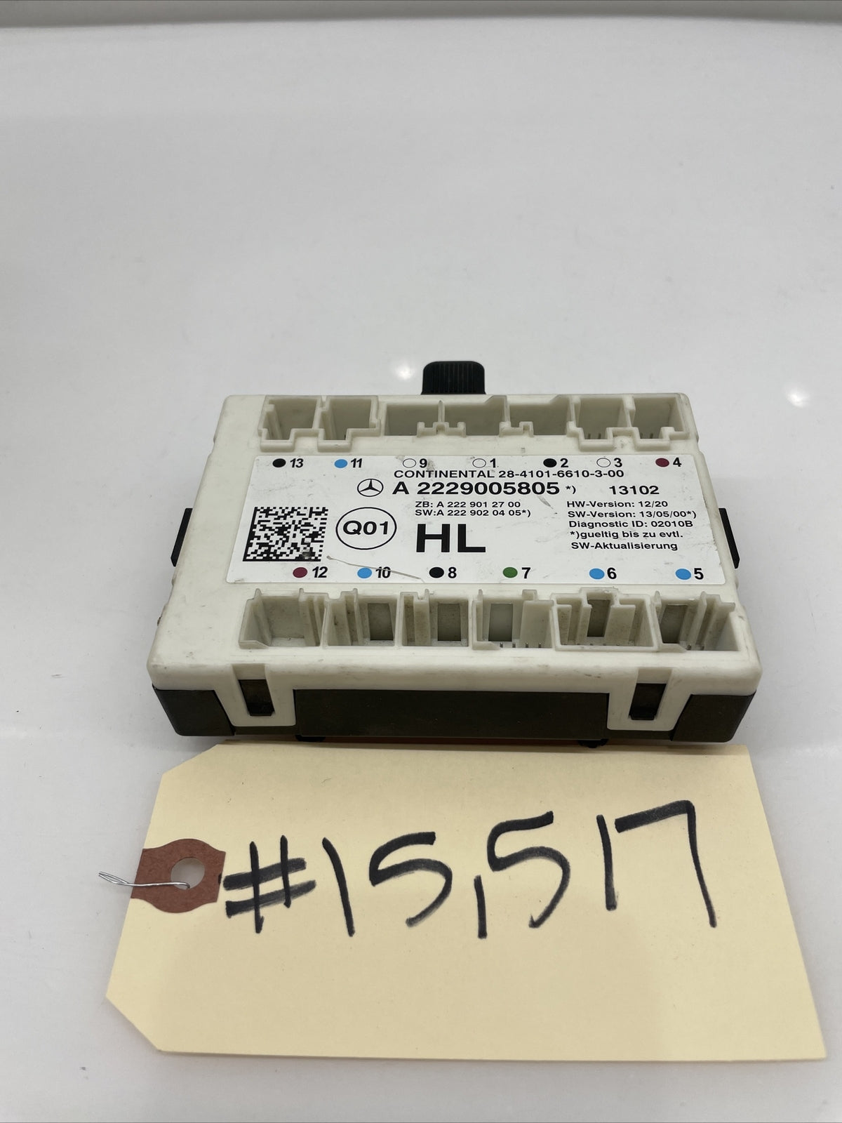 2014 2015 2017 Mercedes S63 S550 W222 Rear Left Side Door Control Module Unit