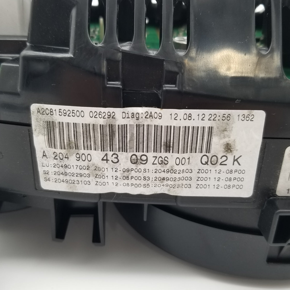 2012 - 2014 Mercedes C300 C250 Instrument Speedometer Cluster 2049004309 78K