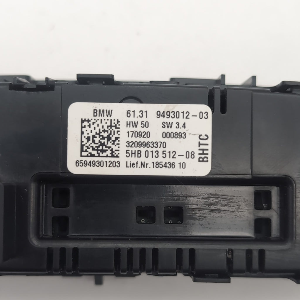 2019 - 2024 BMW M3 G80 330I G20 Rear Air Vent AC Climate Control Switch 9493012