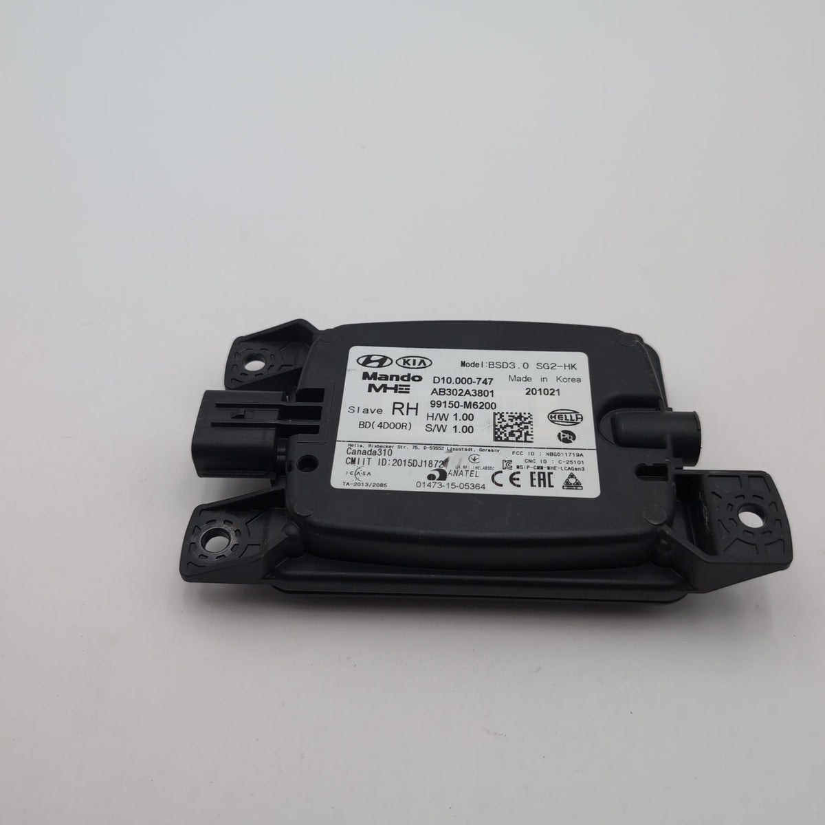 2019 2020 2021 Kia Forte RH SLAVE Rear Right Blind Spot Radar Sensor 99150-M6200