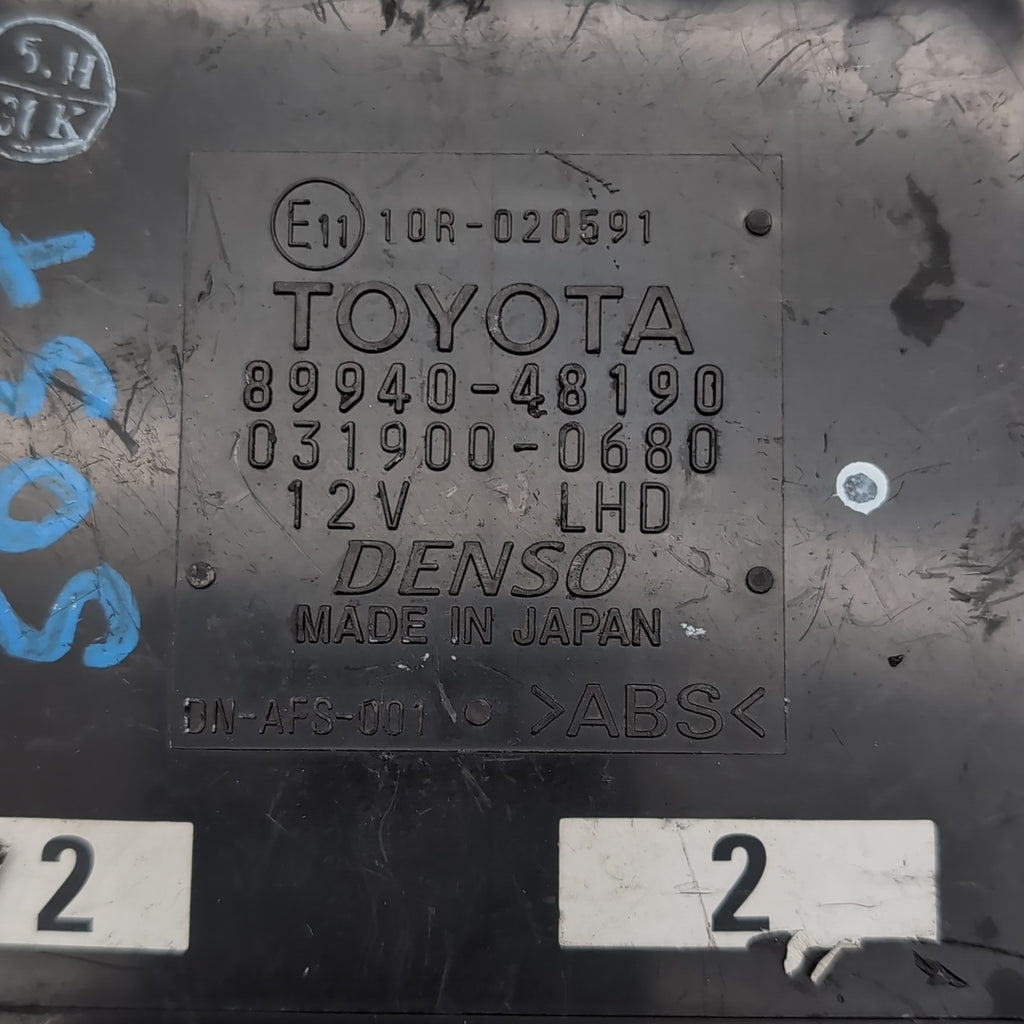 2007 2008 LEXUS RX350 HEADLAMP LEVELING CONTROL MODULE 89940-48190