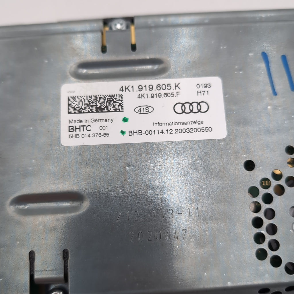 2019 2020 2021 Audi A6 Information Navigation Display 8.8" Screen 4K1919605K