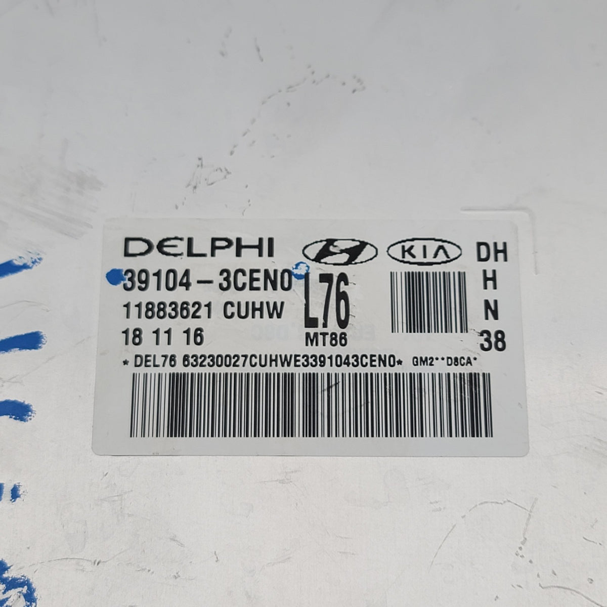 2017 Genesis G80 Engine Computer Control Module ECU ECM OEM 39104-3CEN0