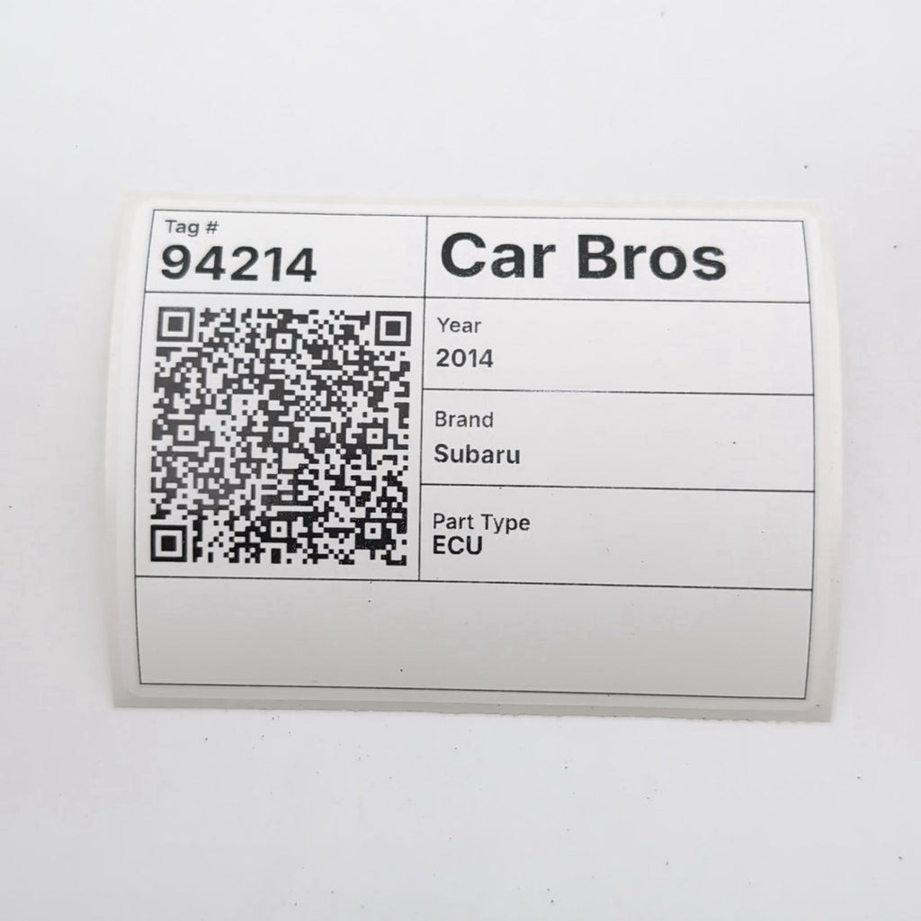 2014 Subaru Impreza 2.0L Engine Computer Control Module 22765AG030