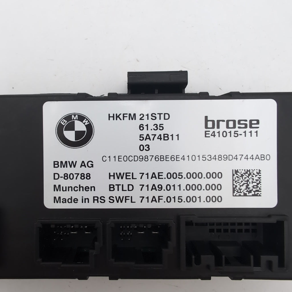 2023 2024 2025 BMW G60 XM X1 X2 X3 Trunk Lid Liftgate Control Module 5A74B11