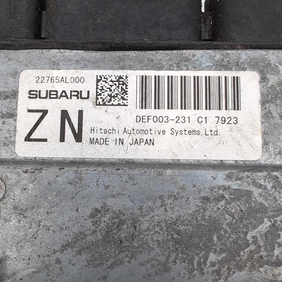 2018 Subaru WRX Engine Computer Control Module ECU OEM 22765AL000