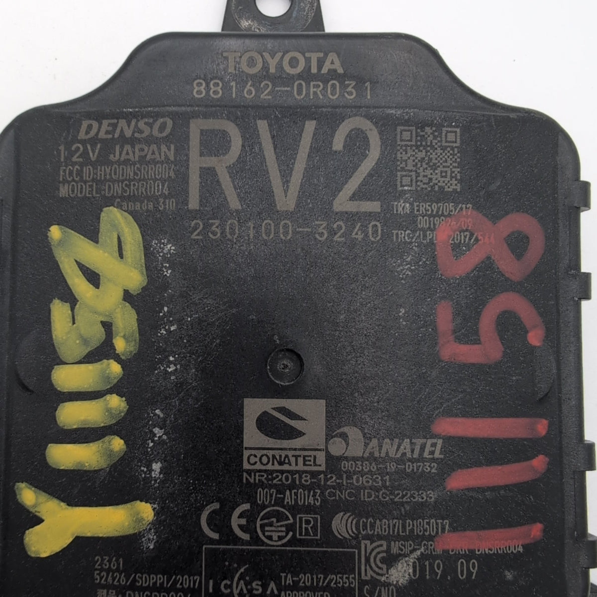 2019 - 2025 Toyota RAV4 Rear Blind Spot Radar Sensor 88162-0R031