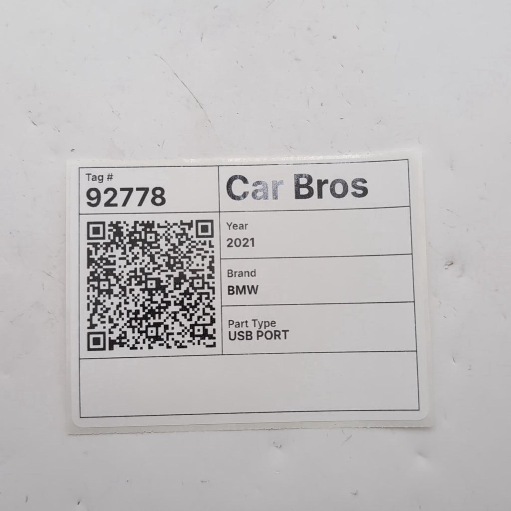 2019 - 2024 BMW 3 4 5 X3 X4 X5 X6 Rear Center Single USB Port Socket 8711939