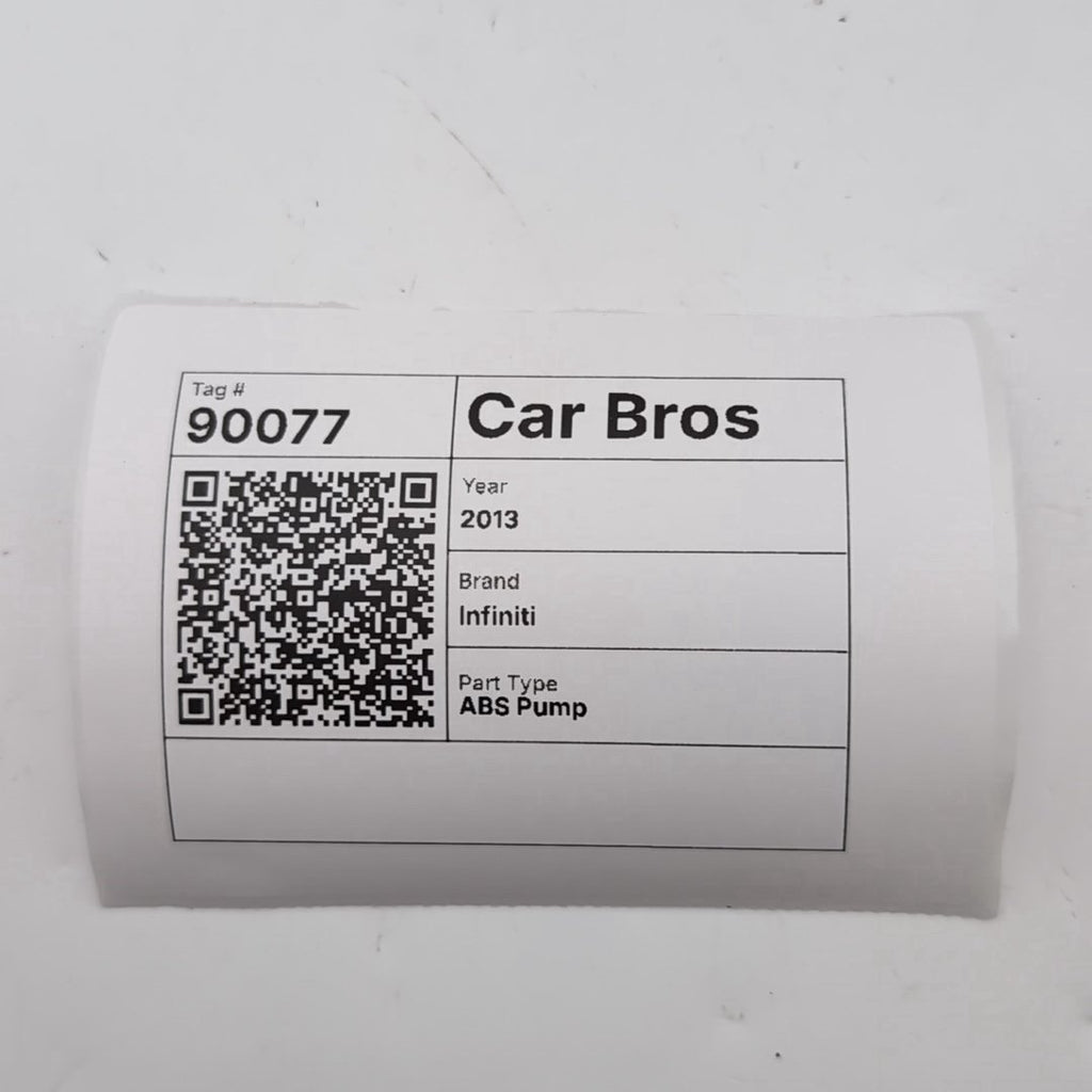 2013 Infiniti M37 3.7L ABS Anti Lock Brake Pump 476601ME0B