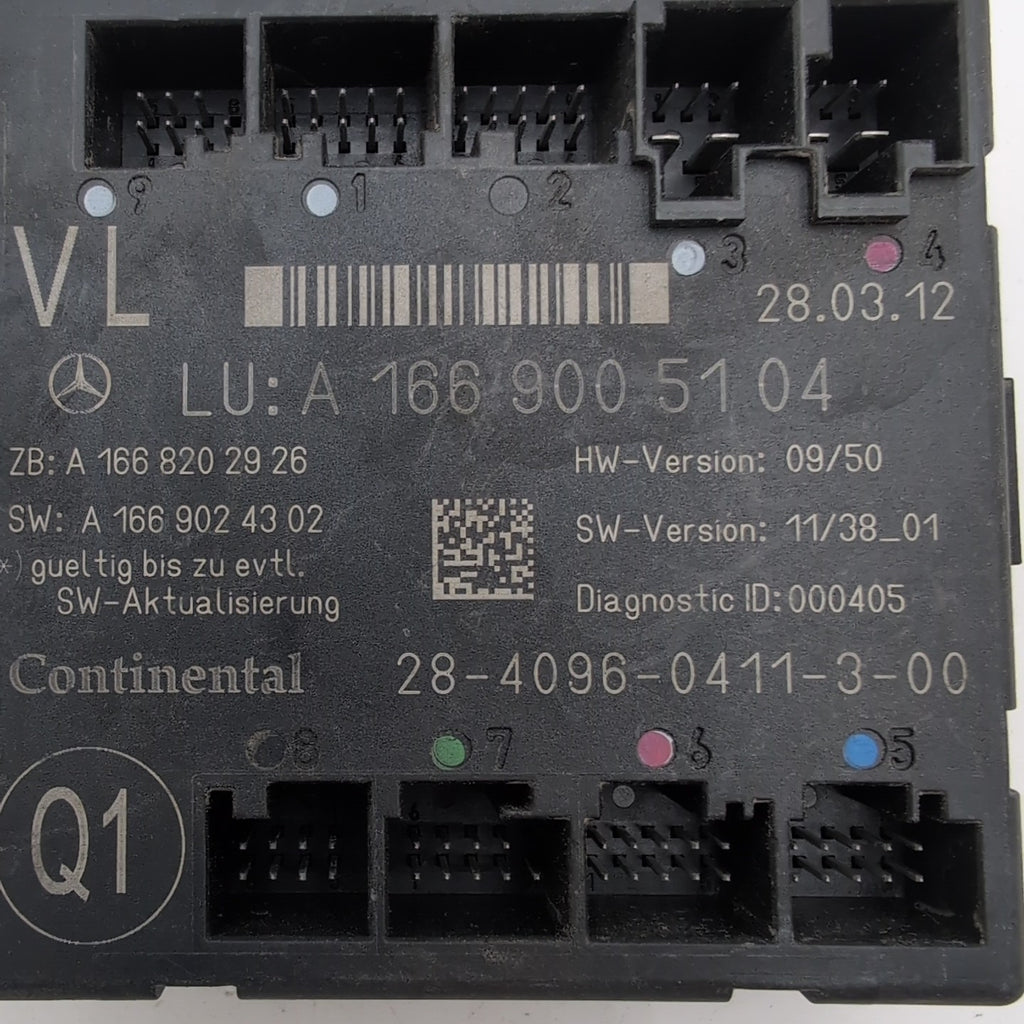 2012- 2020 Mercedes GL ML GLE GLS Front Left Door Control Module A1669005104