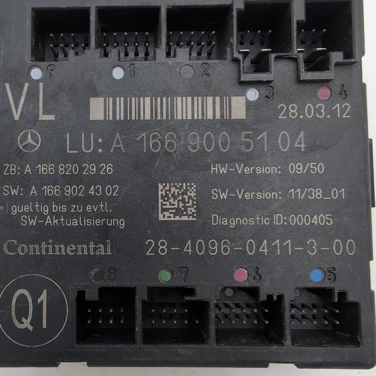 2012- 2020 Mercedes GL ML GLE GLS Front Left Door Control Module A1669005104