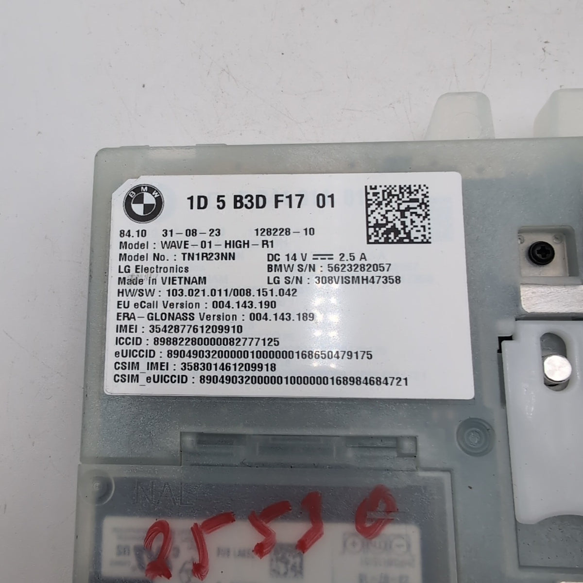 2024 2025 BMW M3 M4 530I Communication Telematics Control Module 5B3DF17