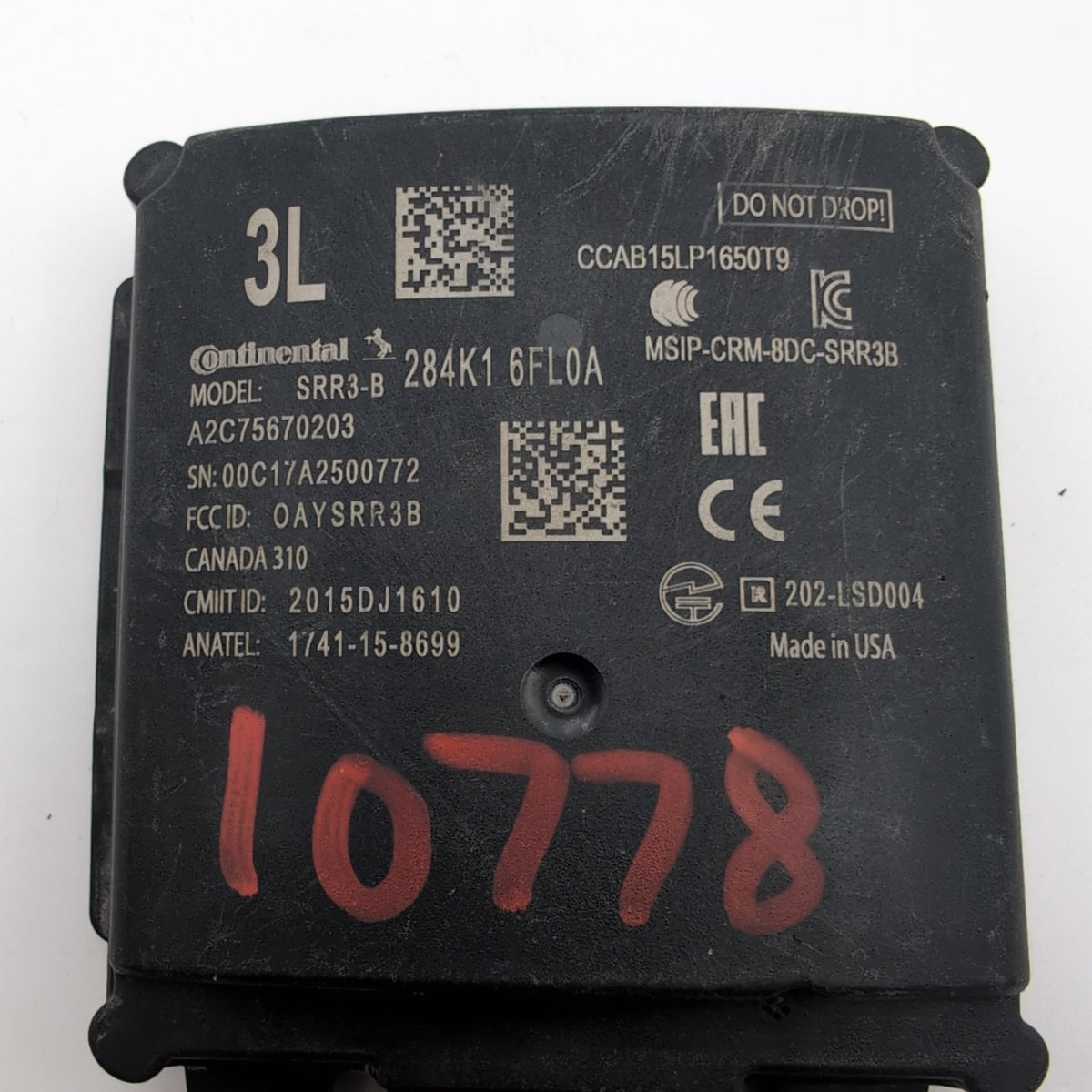 2016 - 2020 Nissan Rogue Rear Left Blind Spot Radar Sensor 284K16FL0A