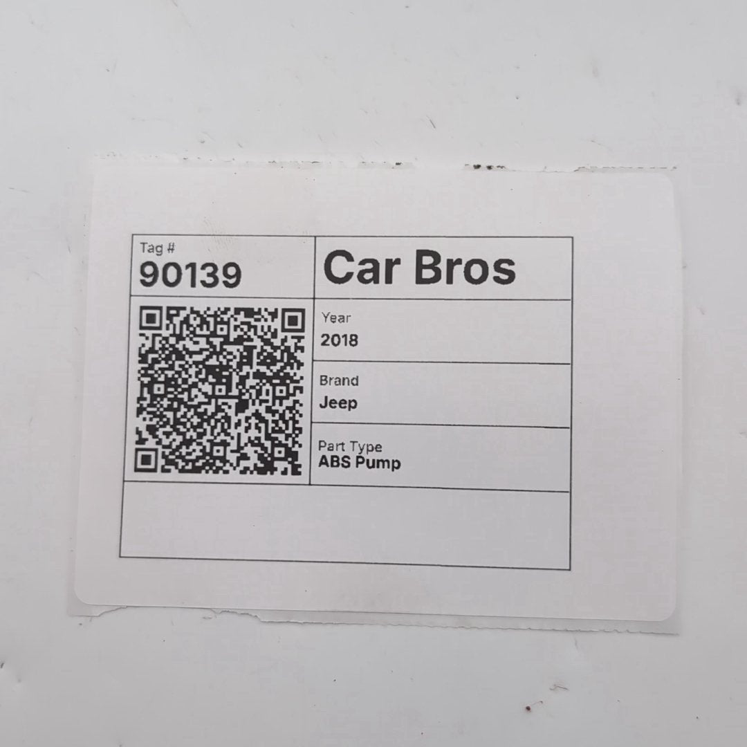 2018 Jeep Grand Cherokee 3.6L ABS Anti Lock Brake Pump 68336274AB