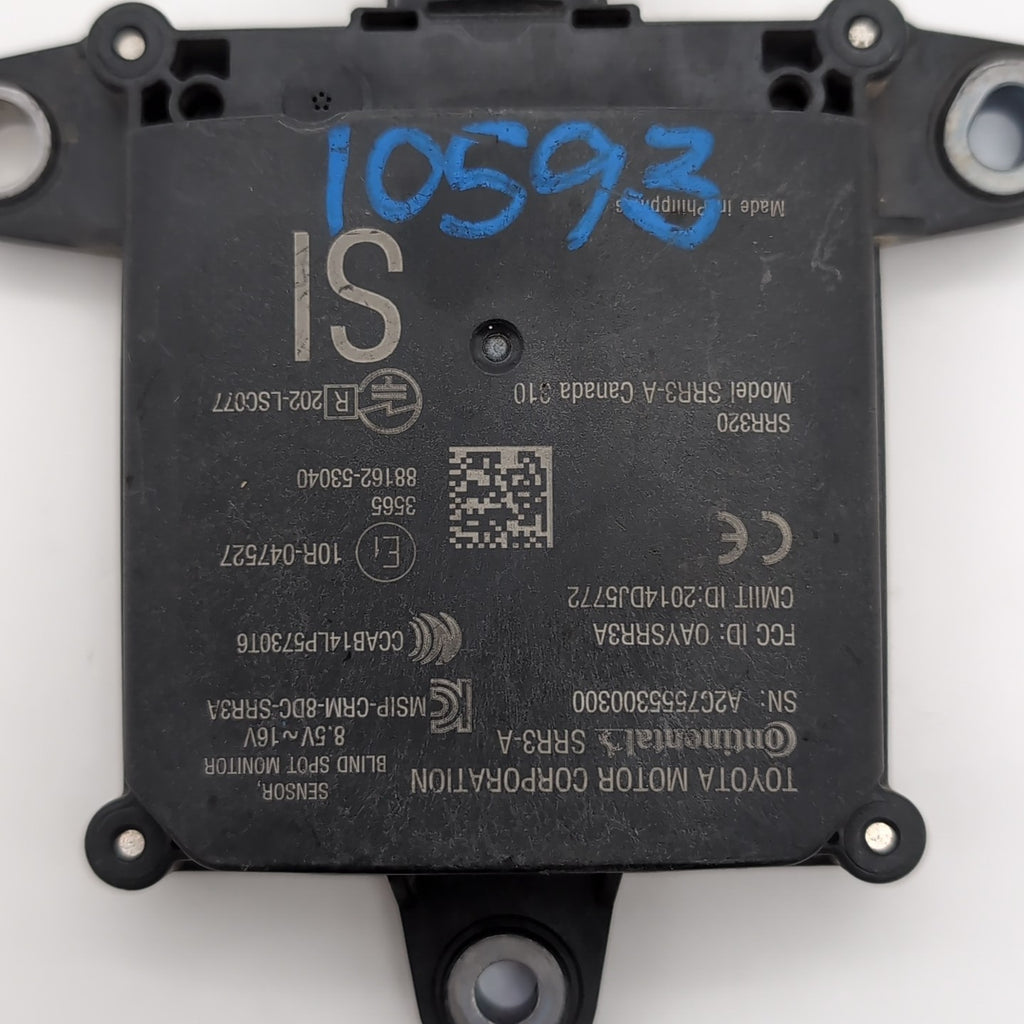 2017 - 2020 Lexus IS300 IS350 Blind Spot Monitor Radar Sensor Module 88162-53040