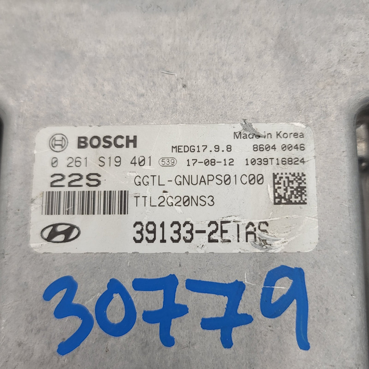 2018 HYUNDAI TUCSON 2.0L ENGINE COMPUTER CONTROL UNIT ECU ECM OEM 39133-2ETAS