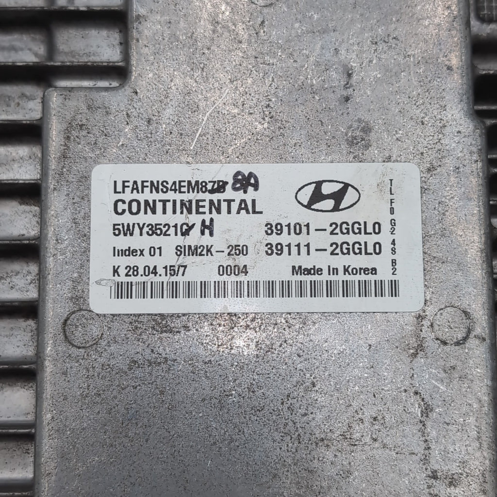 2015 2016 2017 Hyundai Sonata 2.4 Engine Computer Control Module ECU 39101-2GGL0