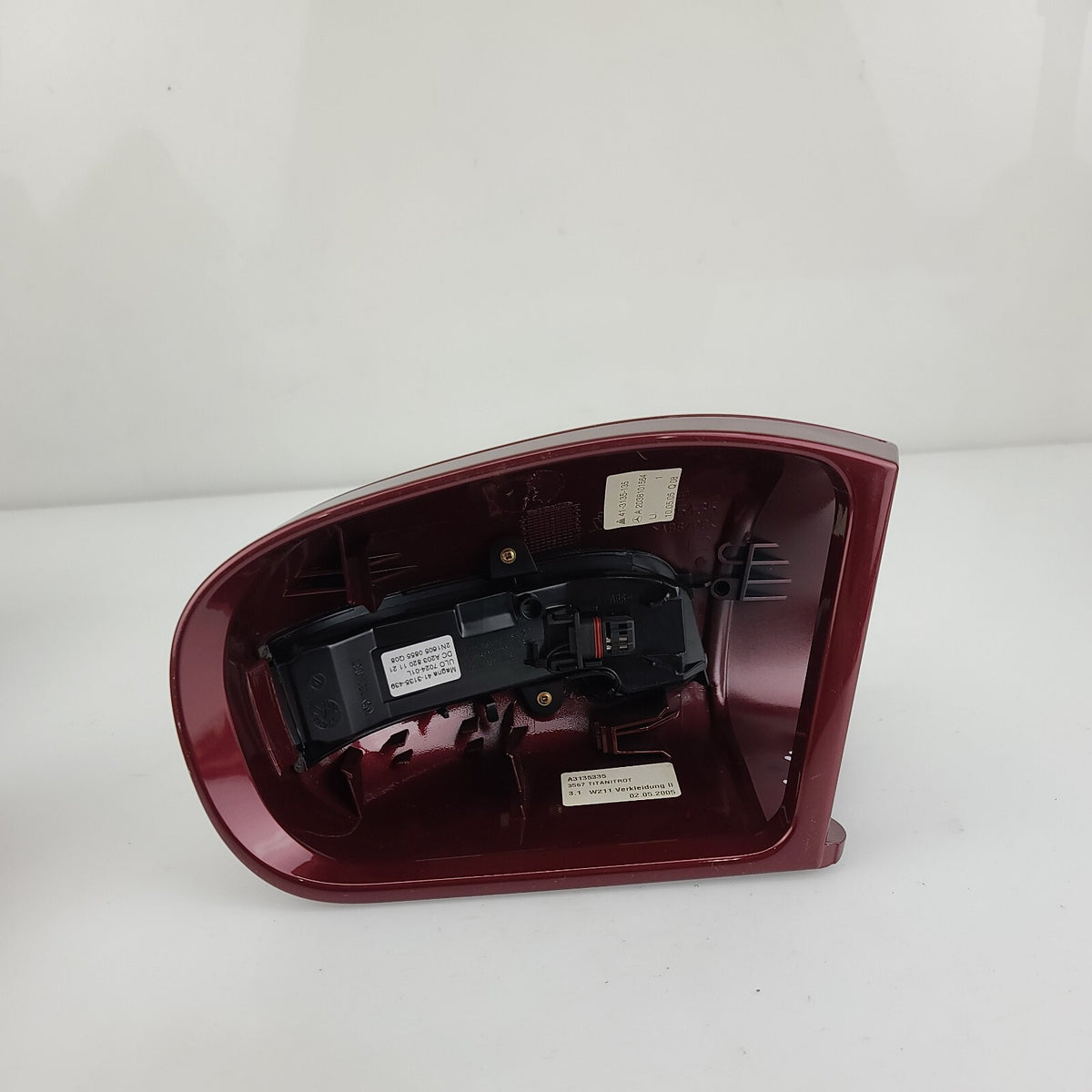 2003- 06 Mercedes W211 E320 E500 Left Side View Door Mirror Cap Cover Burgundy