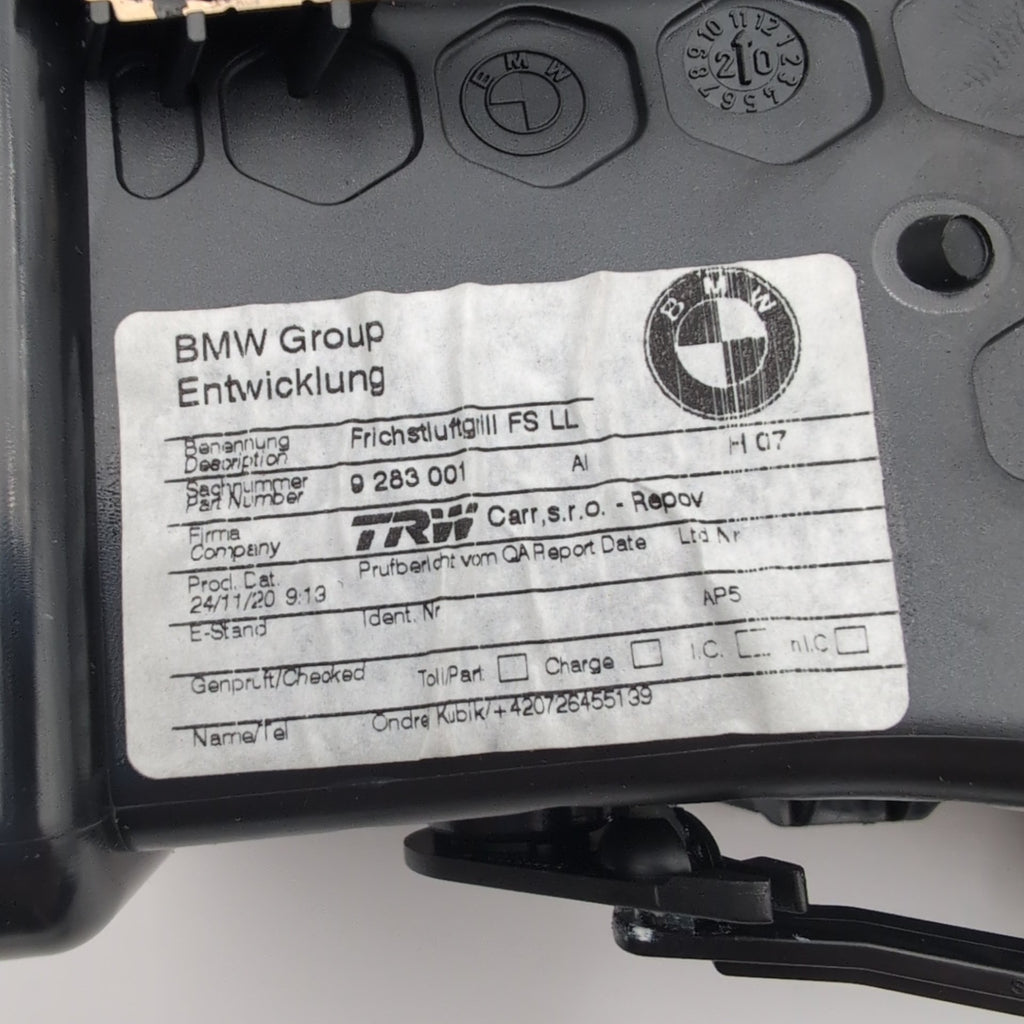 2014 - 2021 BMW i3 i3s I01 Front Left Driver Side Dashboard AC Air Vent 9283001
