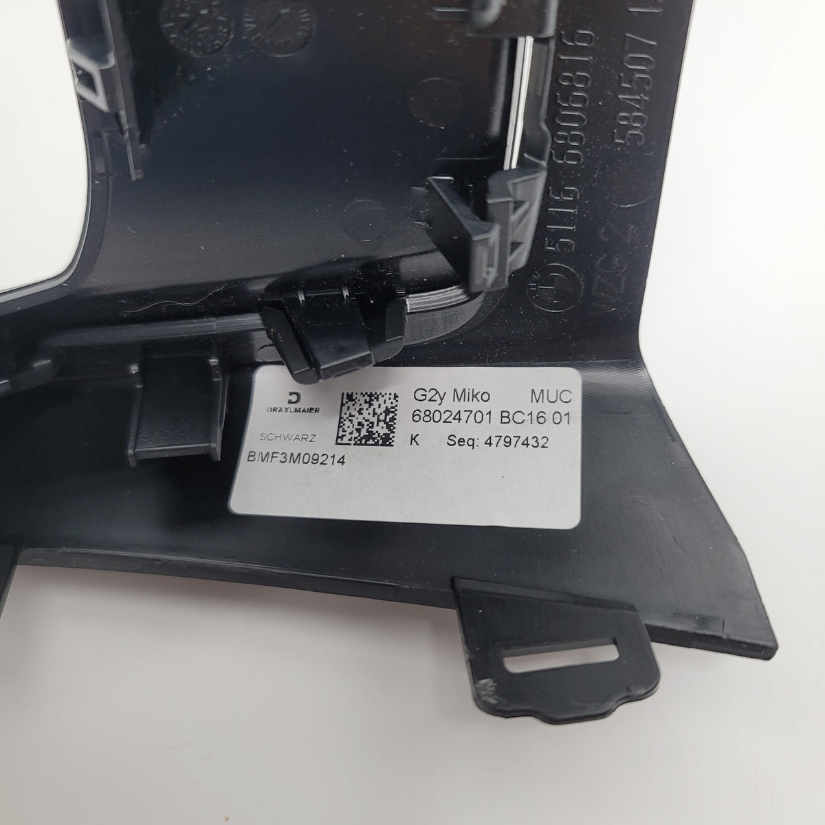 2021 2022 2023 2024 BMW G82 G83 G80 M3 M4 Rear Center Console A/C Vent Trim