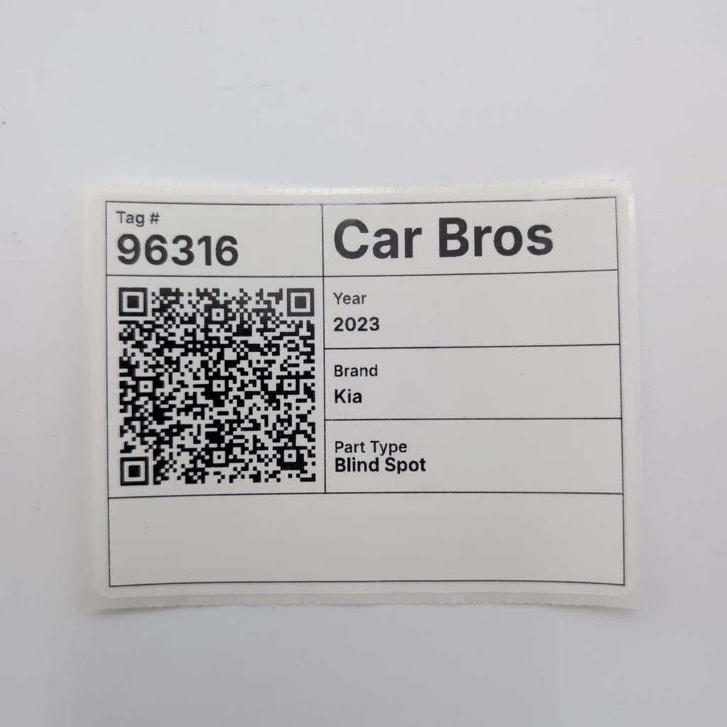 2021 - 2024 Kia Forte RH SLAVE Rear Right Blind Spot Radar Sensor 99150-M6600