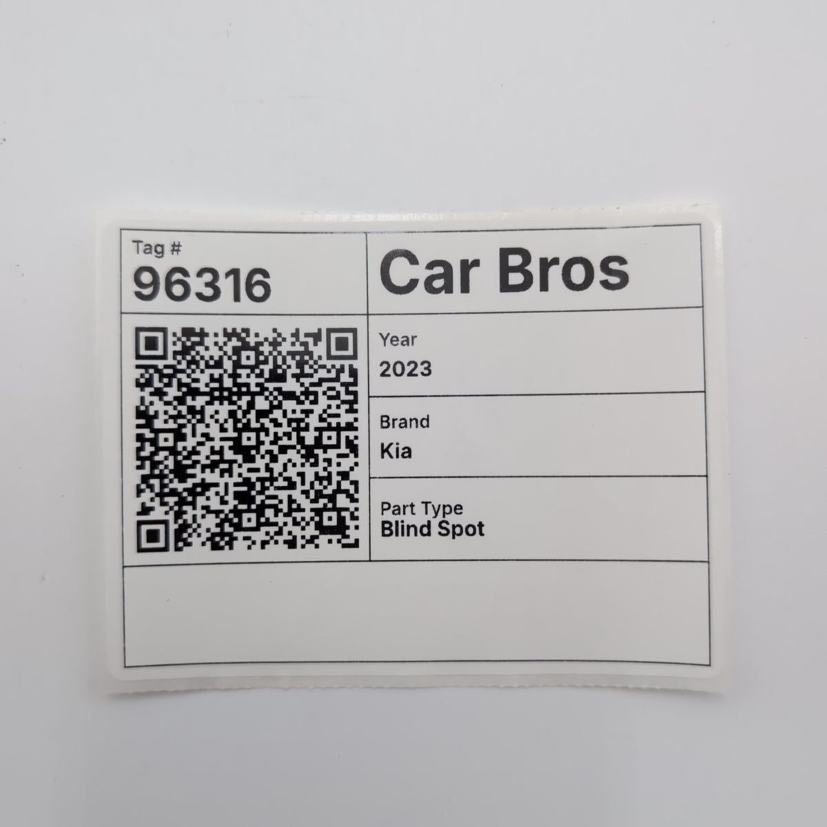 2021 - 2024 Kia Forte RH SLAVE Rear Right Blind Spot Radar Sensor 99150-M6600