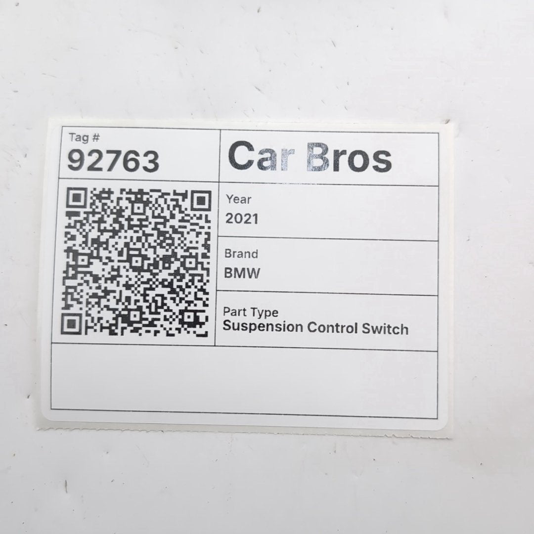 2019 - 2023 BMW X5 X6 X7 Suspension Self Leveling Control Switch 9495368
